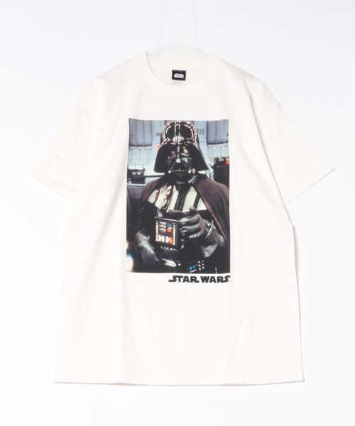 STAR WARS(スターウォーズ)の「『スター・ウォーズ/STARWARS』"""Darth Vader"" T-Shirt" 半袖プリントTシャツ ビックシルエット ピグメント加工 ヴィンテージライク(Tシャツ/カットソー・メンズ・チャコール/ホワイト・LARGE/X-LARGE/MEDIUM)」の5枚目の写真