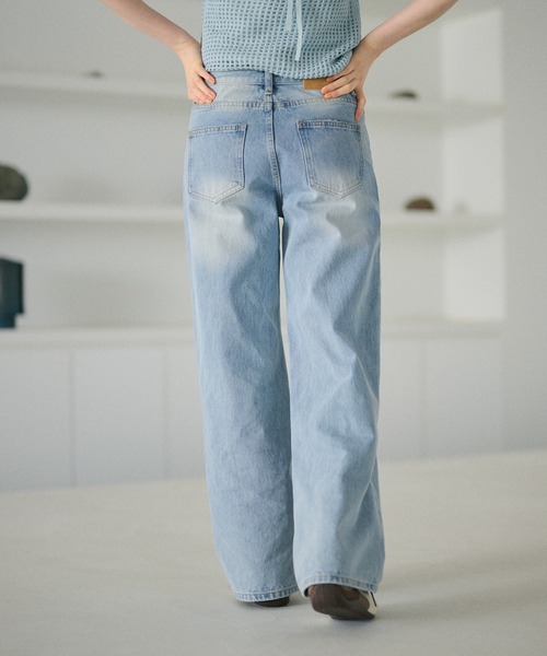 LAULEN(ローレン)の「vintage wash denim /ヴィンテージウォッシュデニム(デニムパンツ・レディース・ブルー・M/S)」の8枚目の写真