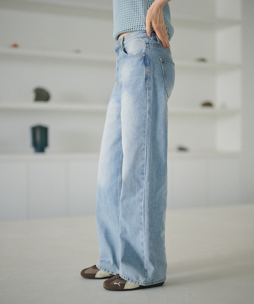 LAULEN(ローレン)の「vintage wash denim /ヴィンテージウォッシュデニム(デニムパンツ・レディース・ブルー・M/S)」の9枚目の写真
