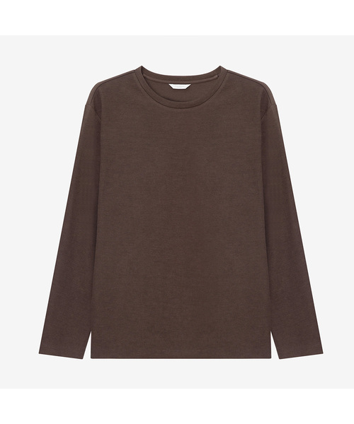 MINDBRIDGE(マインドブリッジ)の「ドゥグッド_ニットライクTシャツ - 4カラー(Tシャツ/カットソー・メンズ・ブラック/オフホワイト/グレー/ブラウン・100/105/110/95)」の4枚目の写真