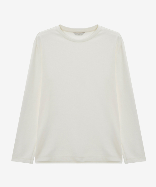 MINDBRIDGE(マインドブリッジ)の「ドゥグッド_ニットライクTシャツ - 4カラー(Tシャツ/カットソー・メンズ・ブラック/オフホワイト/グレー/ブラウン・100/105/110/95)」の5枚目の写真