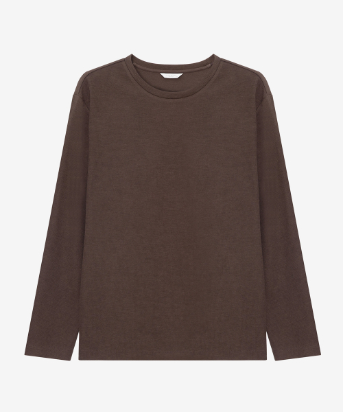 MINDBRIDGE(マインドブリッジ)の「ドゥグッド_ニットライクTシャツ - 4カラー(Tシャツ/カットソー・メンズ・ブラック/オフホワイト/グレー/ブラウン・100/105/110/95)」の9枚目の写真