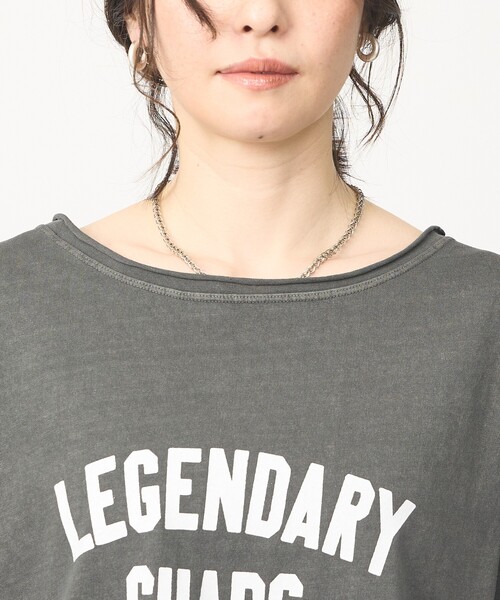 abahouse mavie(アバハウスマヴィ)の「【2WAY】ピグメントオフショルダーロゴTシャツ(Tシャツ/カットソー・レディース・エンジ/オフホワイト/チャコールグレー・フリー)」の21枚目の写真