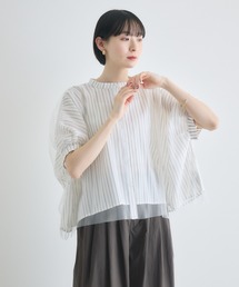 ショートチュール重ねシャツ