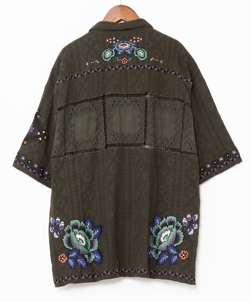 チャイハネ(チャイハネ)の「【チャイハネ】ロザリナMEN'S開襟シャツ(シャツ/ブラウス・メンズ・ホワイト/ブラウン/カーキ・FREE)」の8枚目の写真