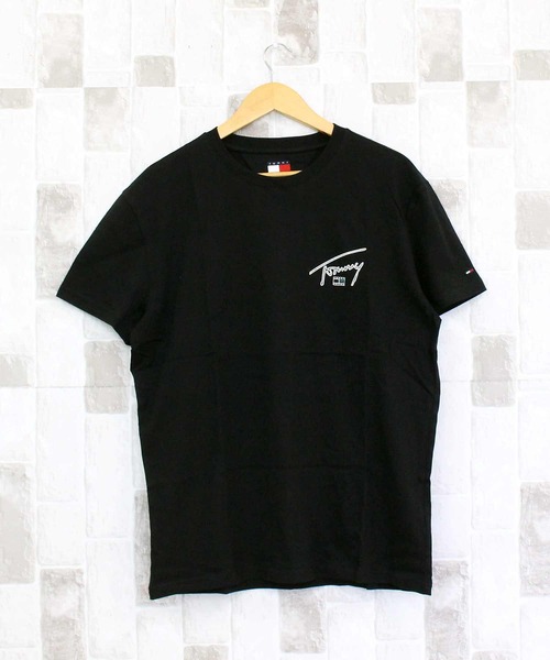 TOMMY HILFIGER(トミーヒルフィガー)の「TMJ レギュラーフィットサインバックプリント SS Tシャツ(Tシャツ/カットソー・メンズ・ナチュラル/ブラック・M/XL/L)」の3枚目の写真