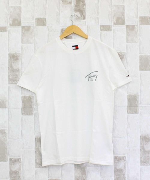 TOMMY HILFIGER(トミーヒルフィガー)の「TMJ レギュラーフィットサインバックプリント SS Tシャツ(Tシャツ/カットソー・メンズ・ナチュラル/ブラック・M/XL/L)」の7枚目の写真