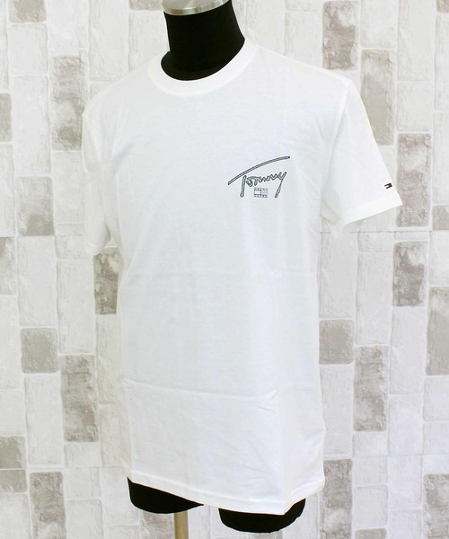TOMMY HILFIGER(トミーヒルフィガー)の「TMJ レギュラーフィットサインバックプリント SS Tシャツ(Tシャツ/カットソー・メンズ・ナチュラル/ブラック・M/XL/L)」の11枚目の写真
