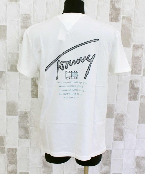 TOMMY HILFIGER(トミーヒルフィガー)の「TMJ レギュラーフィットサインバックプリント SS Tシャツ(Tシャツ/カットソー・メンズ・ナチュラル/ブラック・M/XL/L)」の12枚目の写真