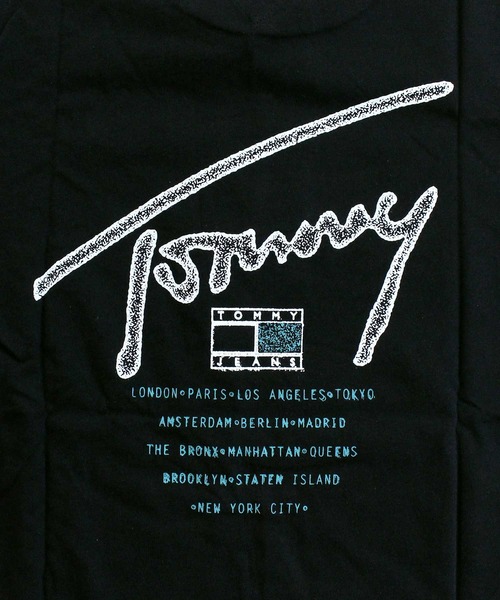 TOMMY HILFIGER(トミーヒルフィガー)の「TMJ レギュラーフィットサインバックプリント SS Tシャツ(Tシャツ/カットソー・メンズ・ナチュラル/ブラック・M/XL/L)」の18枚目の写真