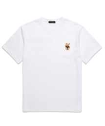 MINI SITTING BEAR オーバーサイズ 半袖Tシャツ(VNDTS215) ホワイト