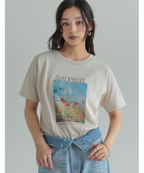 セール】[2026 SUMMER COLLECTION][接触冷感][UVカット]フラワーフォト