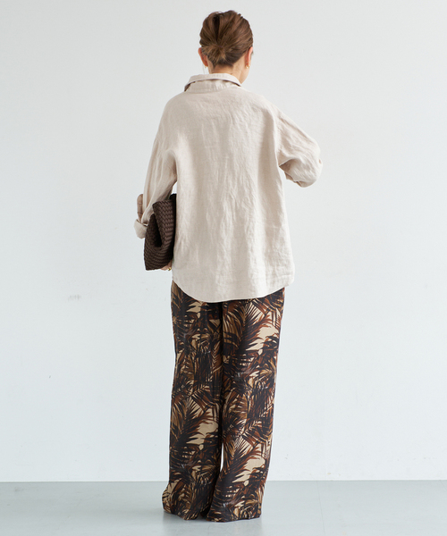 Deuxieme Classe(ドゥーズィエムクラス)の「Botanical ワイドパンツ(その他パンツ・レディース・ブラウン/グリーン・34/36/38)」の19枚目の写真