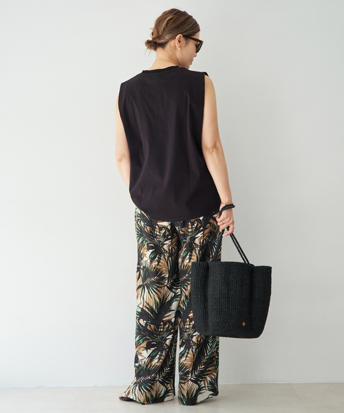 Deuxieme Classe（ドゥーズィエムクラス）の「Botanical ワイドパンツ（その他パンツ・レディース・ブラウン/グリーン・34/36/38）」の8枚目の写真