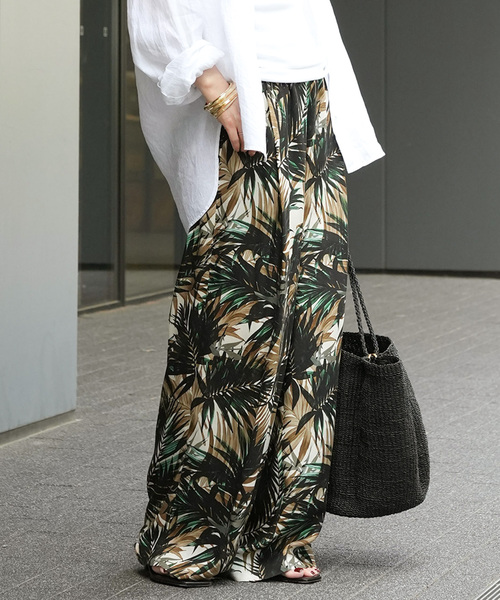 Deuxieme Classe（ドゥーズィエムクラス）の「Botanical ワイドパンツ（その他パンツ・レディース・ブラウン/グリーン・34/36/38）」の15枚目の写真