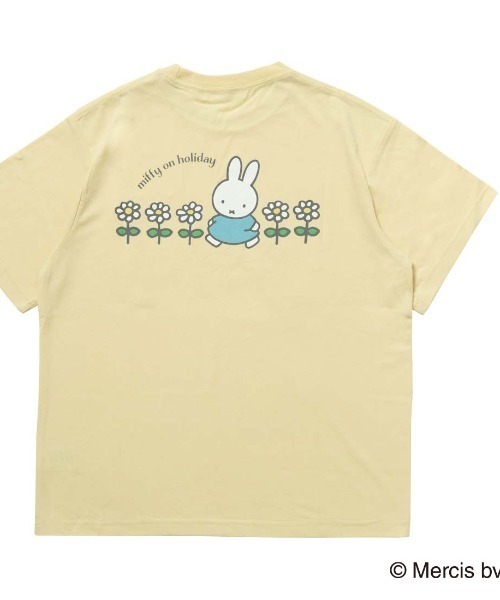 ALPEN / SPORTS DEPO SELECT（アルペンスポーツデポセレクト）の「ノーブランド  miffy バックグラフィックTシャツ(フラワー)（Tシャツ/カットソー・レディース・ダークグレー/ベージュ・XL/S/M/L）」の2枚目の写真