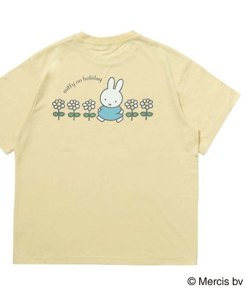 ALPEN / SPORTS DEPO SELECT（アルペンスポーツデポセレクト）の「ノーブランド  miffy バックグラフィックTシャツ(フラワー)（Tシャツ/カットソー・レディース・ダークグレー/ベージュ・XL/S/M/L）」の7枚目の写真