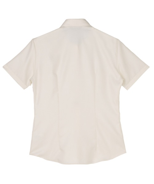 TOKYO SHIRTS(トウキョウシャツ)の「【超形態安定】【接触冷感】形態安定ノンアイロン レギュラー 半袖ビジネスワイシャツ(ビジネスシャツ・レディース・イエロー・M/L/S/LL/XL)」の2枚目の写真