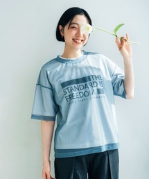THREE FIFTY STANDARD シアーなオーバーTシャツ