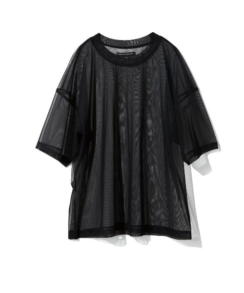 THREE FIFTY STANDARD(スリーフィフティースタンダード)の「THREE FIFTY STANDARD シアーなオーバーTシャツ(Tシャツ/カットソー・レディース・ブルー/チョコ/ブラック・M/L/LL/3L)」の17枚目の写真