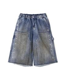 DANKE SCHON(�_���P�V�F�[��)��DankeSchon/�_���P�V�F�[��/STUDS W-KNEE SHORTS DENIM(�f�j���p���c)