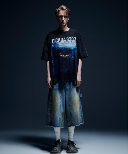 DANKE SCHON(ダンケシェーン)の「DankeSchon/ダンケシェーン/STUDS W-KNEE SHORTS DENIM(デニムパンツ・レディース・その他4・M/L)」の4枚目の写真