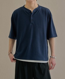 epnok（エプノック）の「ベーシックルーズヘンリーネック半袖Tee（Tシャツ/カットソー）」