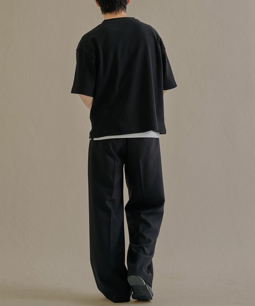 epnok(エプノック)の「ベーシックルーズヘンリーネック半袖Tee(Tシャツ/カットソー・メンズ・グレー/ブラック/ネイビー・LARGE/MEDIUM/SMALL)」の10枚目の写真