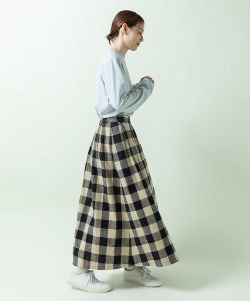 PAR ICI(パーリッシィ)の「recette ロゴロンT(Tシャツ/カットソー・レディース・ネイビー/グレー・FREE)」の13枚目の写真