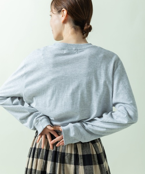PAR ICI(パーリッシィ)の「recette ロゴロンT(Tシャツ/カットソー・レディース・ネイビー/グレー・FREE)」の16枚目の写真