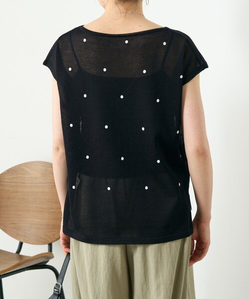 BEARDSLEY(ビアズリー)の「ドット刺繍ニット(ニット/セーター・レディース・グレー/ブラック・FREE)」の13枚目の写真
