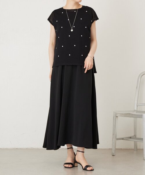 BEARDSLEY(ビアズリー)の「ドット刺繍ニット(ニット/セーター・レディース・グレー/ブラック・FREE)」の17枚目の写真