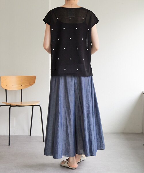 BEARDSLEY(ビアズリー)の「ドット刺繍ニット(ニット/セーター・レディース・グレー/ブラック・FREE)」の21枚目の写真