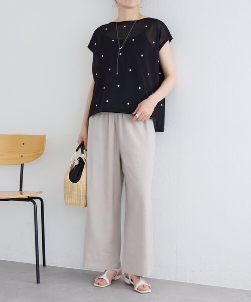 BEARDSLEY(ビアズリー)の「ドット刺繍ニット(ニット/セーター・レディース・グレー/ブラック・FREE)」の22枚目の写真
