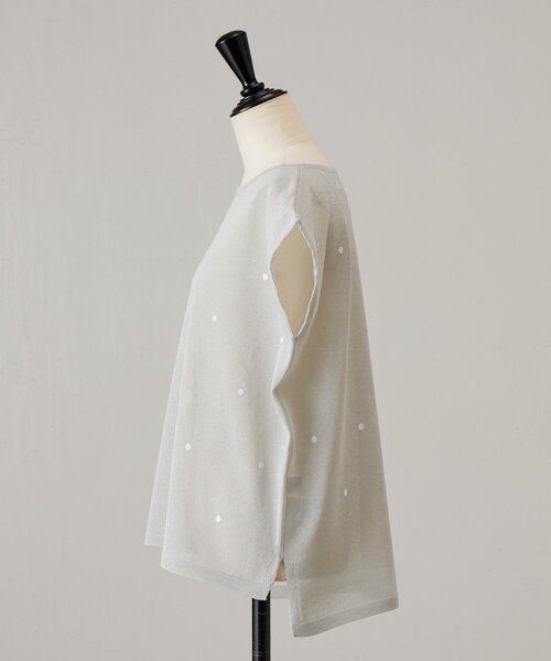 BEARDSLEY（ビアズリー）の「ドット刺繍ニット（ニット/セーター・レディース・グレー/ブラック・FREE）」の11枚目の写真