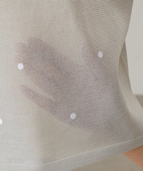 BEARDSLEY（ビアズリー）の「ドット刺繍ニット（ニット/セーター・レディース・グレー/ブラック・FREE）」の18枚目の写真
