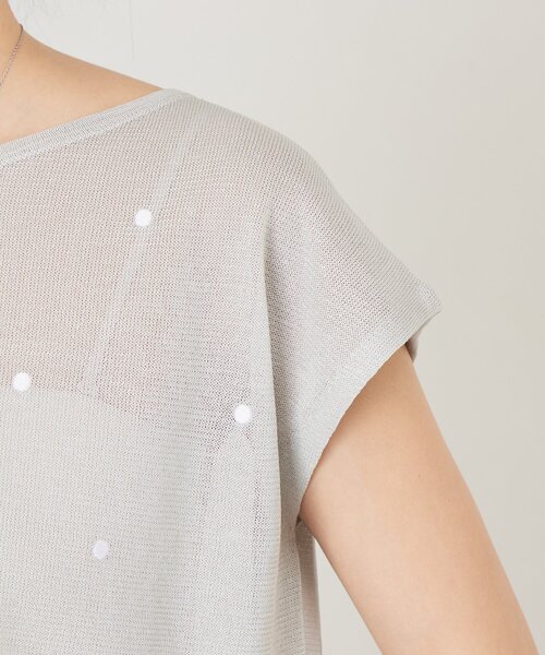 BEARDSLEY（ビアズリー）の「ドット刺繍ニット（ニット/セーター・レディース・グレー/ブラック・FREE）」の19枚目の写真