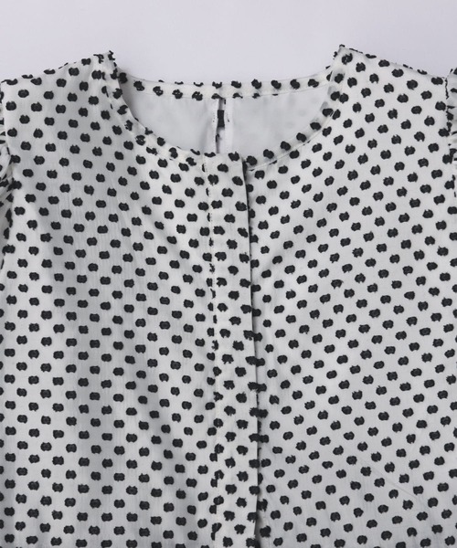Fit more(フィットモア)の「フリンジドットジャガードバックリボンブラウス(シャツ/ブラウス・レディース・ブラック×ホワイト/ホワイト/ホワイト×ブラック・FREE)」の17枚目の写真