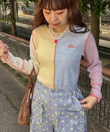 【HELLO.SANFRANCISCO/ハローサンフランシスコ】配色切替ポコポコメロウTEE