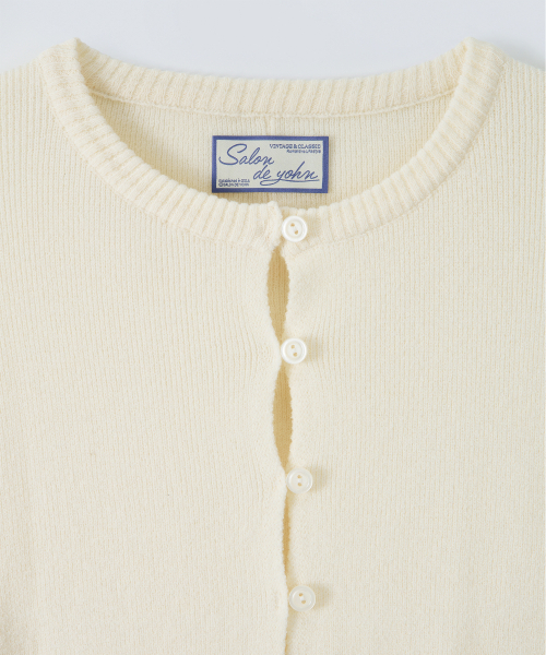 SALON DE YOHN（サロンドヨーン）の「Button Slit Cardigan_ Cream（ニット/セーター・レディース・その他・FREE）」の3枚目の写真