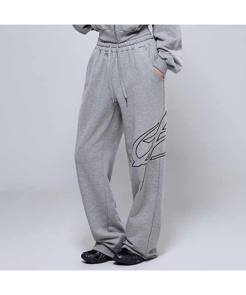 PHYSICAL GARMENTS（フィジカルガーメンツ）の「P5059 ビッグシンボルウーマンワイドパンツ[3COLOR]（スウェットパンツ・レディース・グレー/ブラック/ブラウン・FREE）」の3枚目の写真