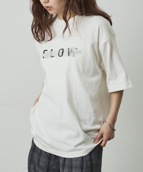 COLONY 2139（コロニートゥーワンスリーナイン）の「スクラッチロゴTシャツ（Tシャツ/カットソー・メンズ・ホワイト/ブラック・LARGE/MEDIUM）」の9枚目の写真