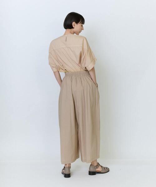 LOISIR（ロワズィール）の「インドコットンボイルハンド段染め・無地ボトルシルエットパンツ（その他パンツ・レディース・ベージュ/ブルー系その他・FREE）」の7枚目の写真