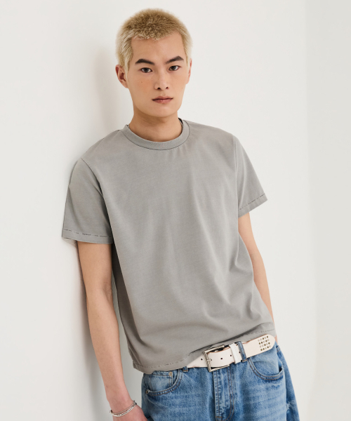 LEIRE（ルアール）の「90年代ヴィンテージフィットピグメントTシャツ[グレー]（Tシャツ/カットソー・メンズ・その他・MEDIUM/LARGE/X-LARGE/2XL）」の9枚目の写真