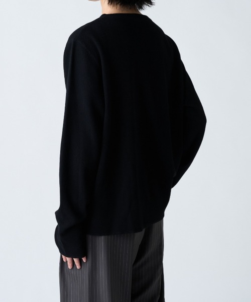 Lui's(ルイス)の「フェードヘンリーネックロンT(Tシャツ/カットソー・メンズ・ホワイト/ブラック/ブラック系その他・M/S)」の16枚目の写真