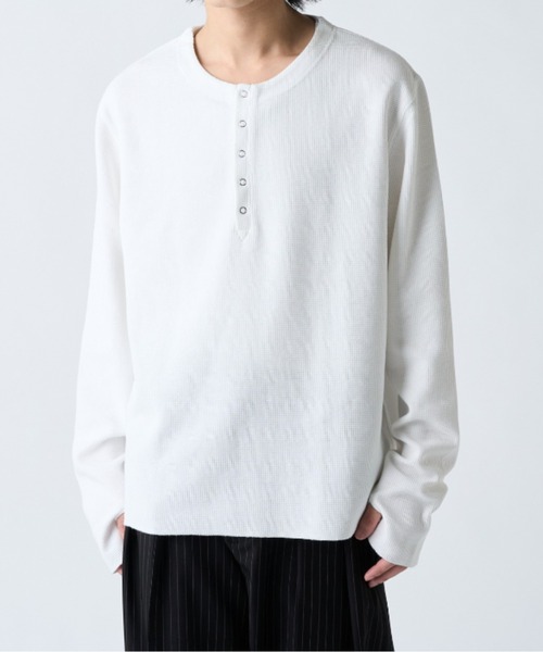 Lui's(ルイス)の「フェードヘンリーネックロンT(Tシャツ/カットソー・メンズ・ホワイト/ブラック/ブラック系その他・M/S)」の21枚目の写真
