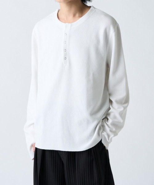 Lui's(ルイス)の「フェードヘンリーネックロンT(Tシャツ/カットソー・メンズ・ホワイト/ブラック/ブラック系その他・M/S)」の22枚目の写真