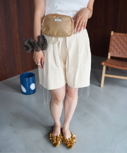 SANSeLF(サンセルフ)の「【SANSeLF】カットオフリボンベルトバミューダパンツ saw26s090(その他パンツ・レディース・オフホワイト・FREE)」の10枚目の写真