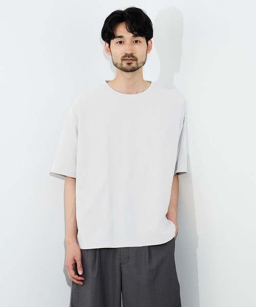 URBAN COLLECTION（アーバンコレクション）の「URBAN COLLECTION リンクスジャガードボックスＴシャツ（Tシャツ/カットソー・メンズ・ブラック/ホワイト/ライトグレー/ブルーグリーン/ブラウン・S/M/L/XL）」の3枚目の写真