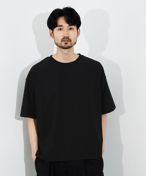 URBAN COLLECTION（アーバンコレクション）の「URBAN COLLECTION リンクスジャガードボックスＴシャツ（Tシャツ/カットソー・メンズ・ブラック/ホワイト/ライトグレー/ブルーグリーン/ブラウン・S/M/L/XL）」の2枚目の写真